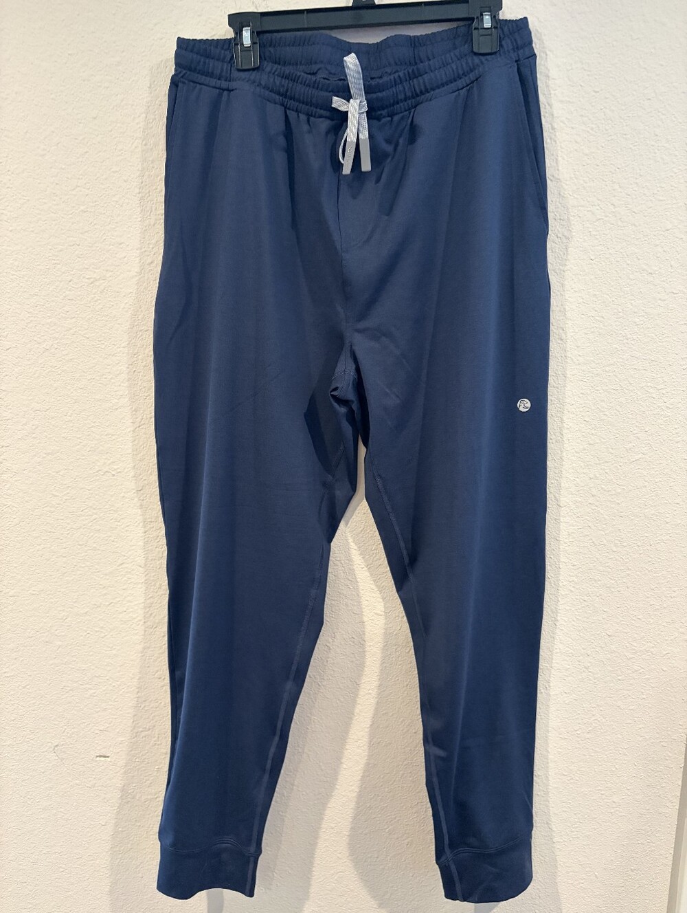 Rhoback Mens Classic Casual Athletic Lounge Navy Blue Jogger Sweatpants Size XL